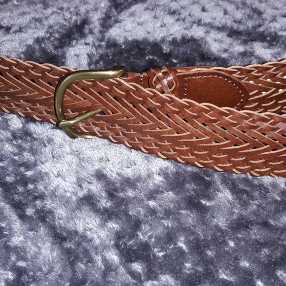 GAP 100% BONDED LEATHER BRAIDED BELT - Picture 3 of 4